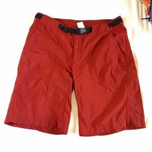 Patagonia Red rust Athletic Hiking Shorts with Integrated Belt women’s S Bermuda